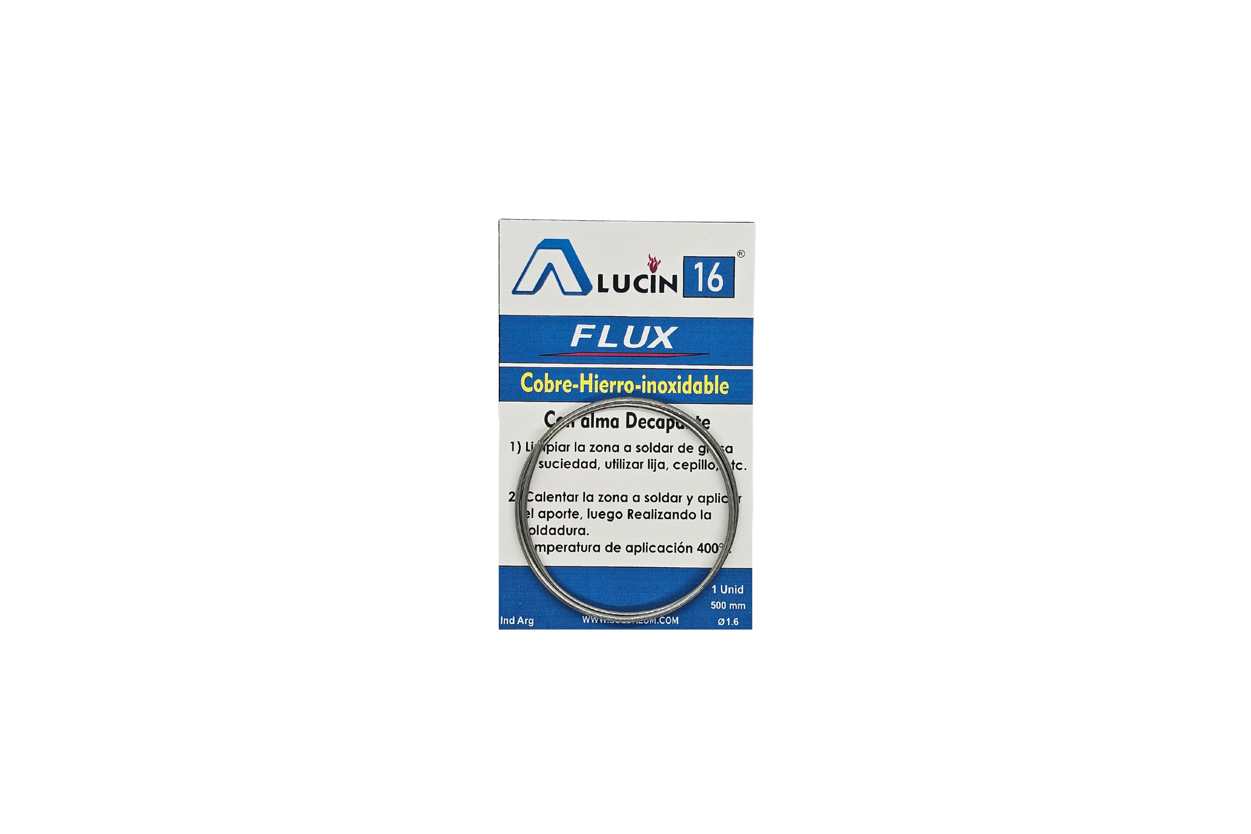 ALUCIN 16 FLUX COBRE/HIERRO/INOX DECAP INT