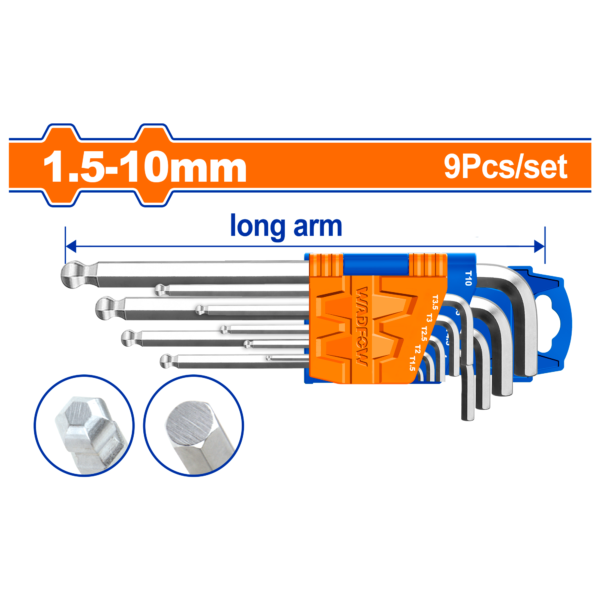 JUEGO LLAVE ALLEN 1.5-10MM 9PCZ
