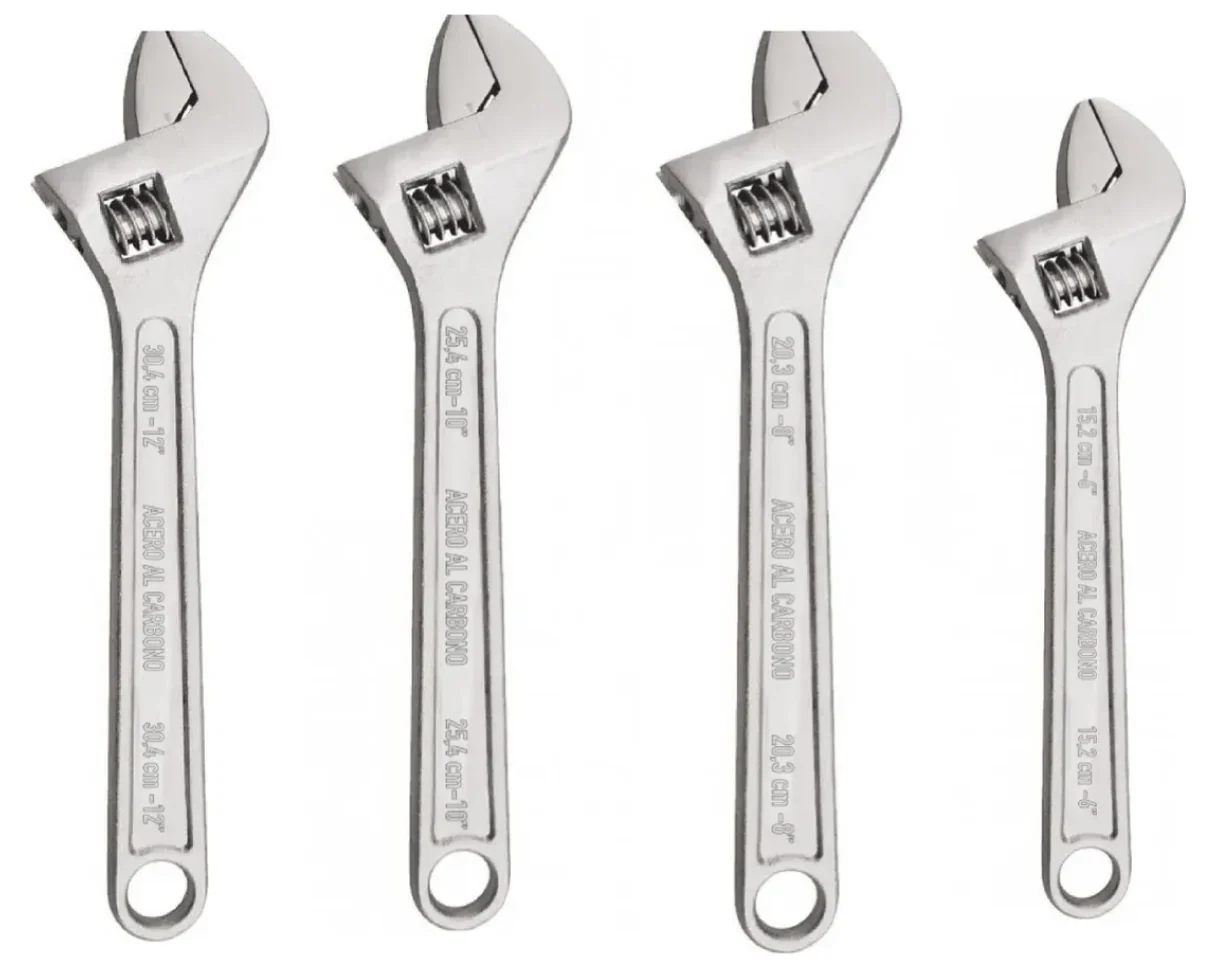 LLAVE FRANCESA 4 PZS 6'' 8'' 10'' 12''